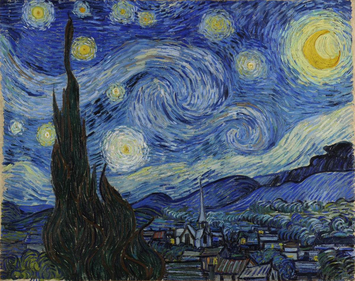 梵谷《星夜》